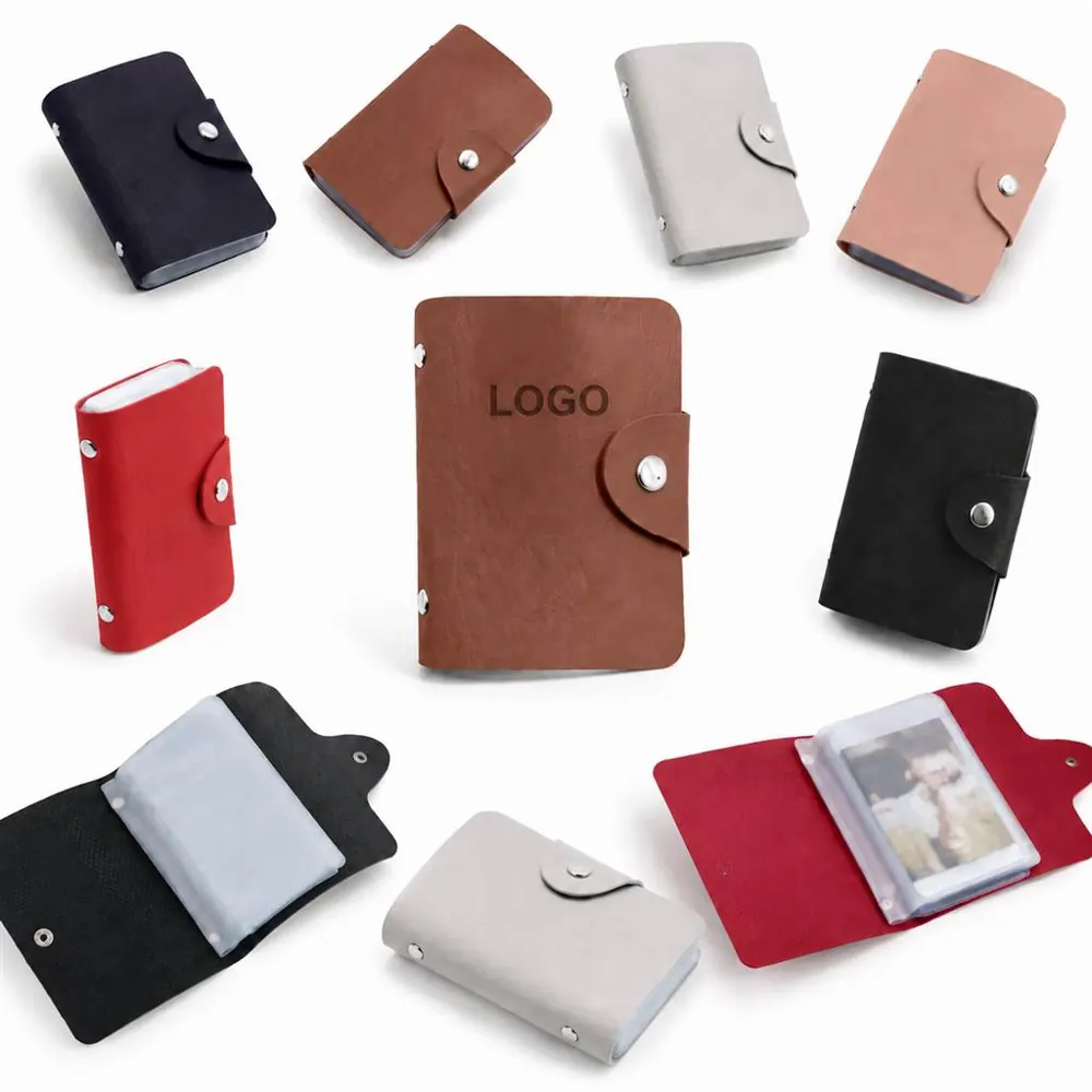 Genuine Leather 12-Slot Card Holder Slim Credit Card