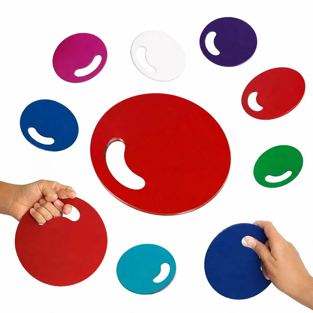 PP Plastic Round Hand Fan for Portable Cooling 2