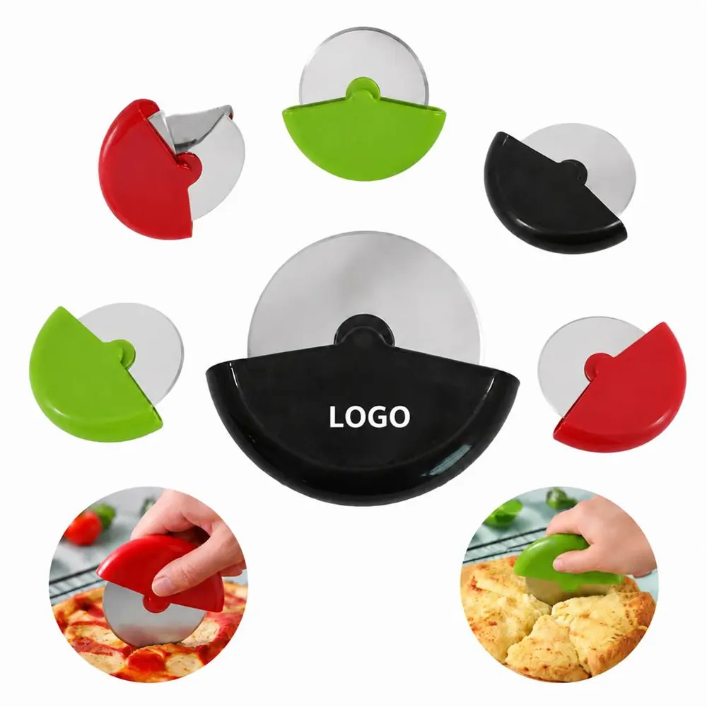 Stainless Steel Ergonomic Semi-Circular Pizza Cutter