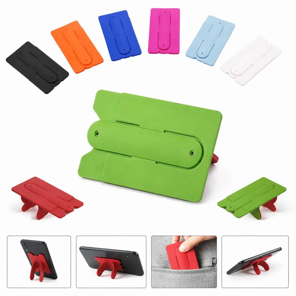 Silicone Kickstand Card Holder for Smartphones 2