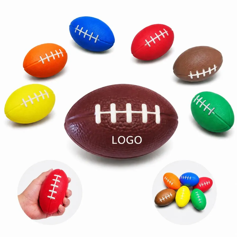 PU Stress Relief Football Squeeze Toy for Anxiety Relaxation