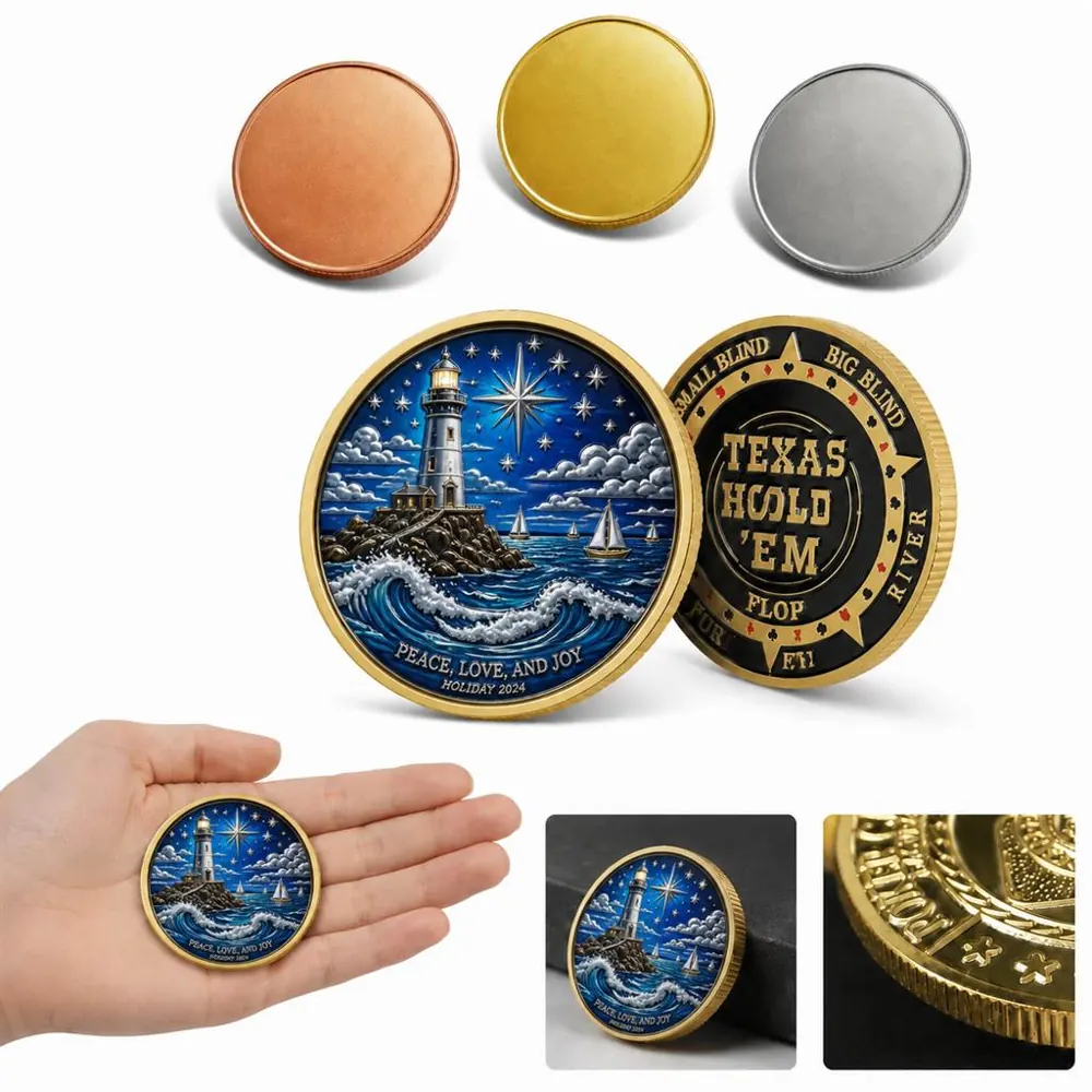 Custom Engraved Commemorative Coin Double-Sided Keepsake 2