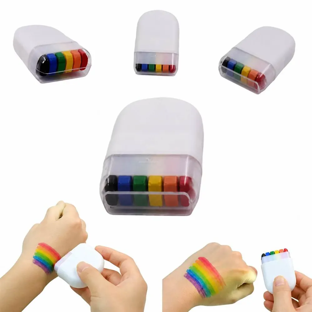 Pride Rainbow Face Paint Stick, Water-Based Crayon 2