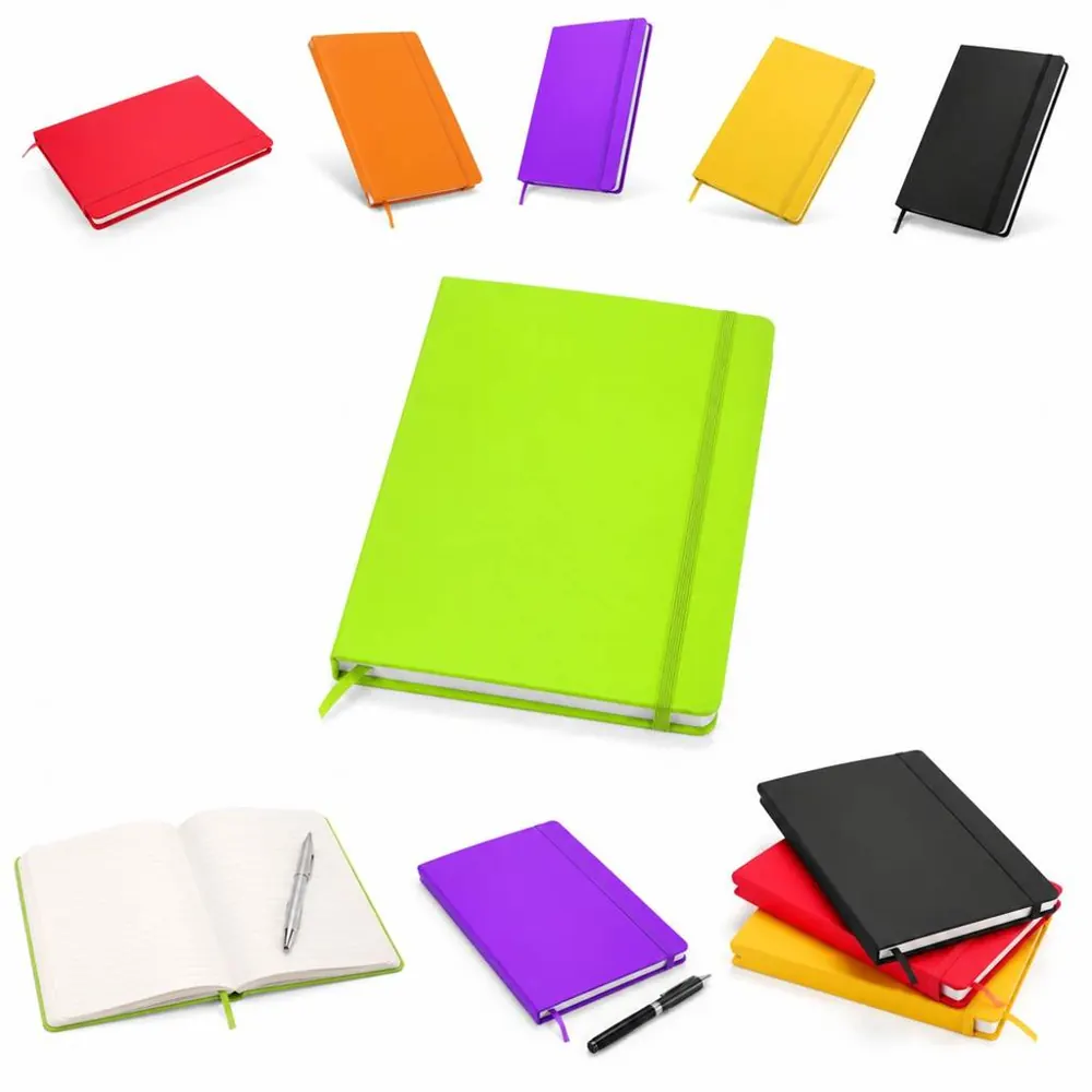 A5 Hardcover Lined Notebook with Elastic Closure 2