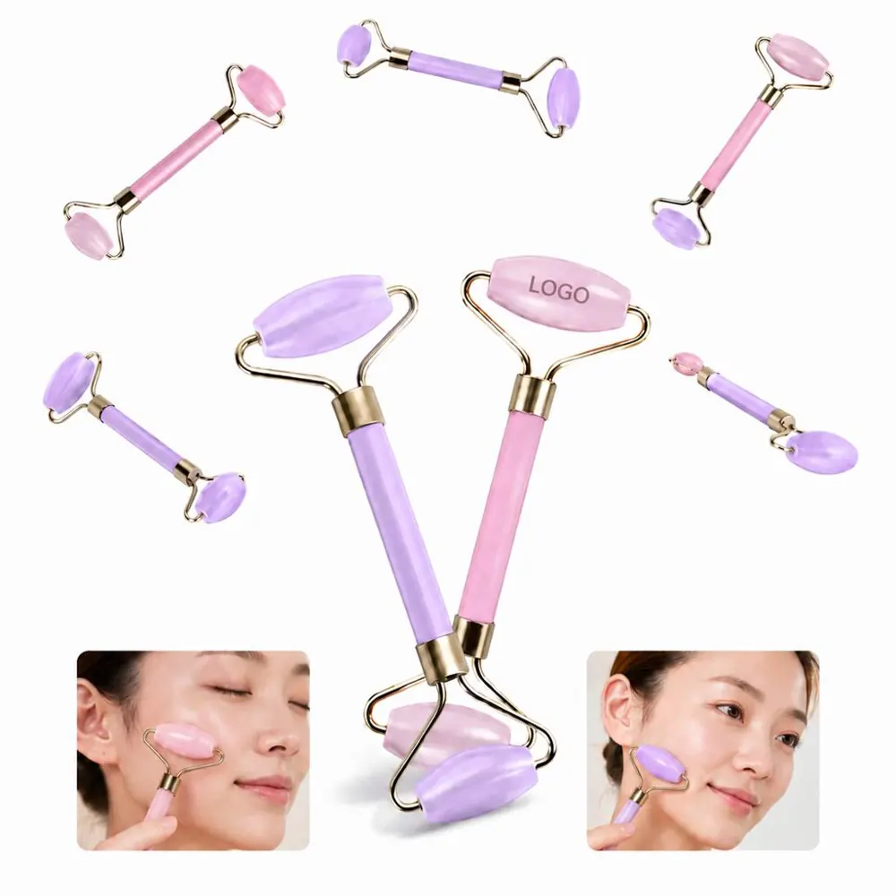 Dual Head Face Roller Massager for Relaxation