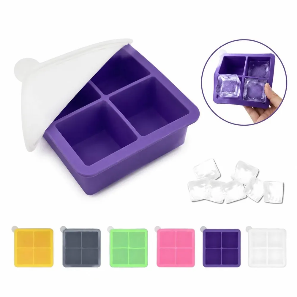 Flexible Food-Grade Silicone Ice Trays for Easy Release 2