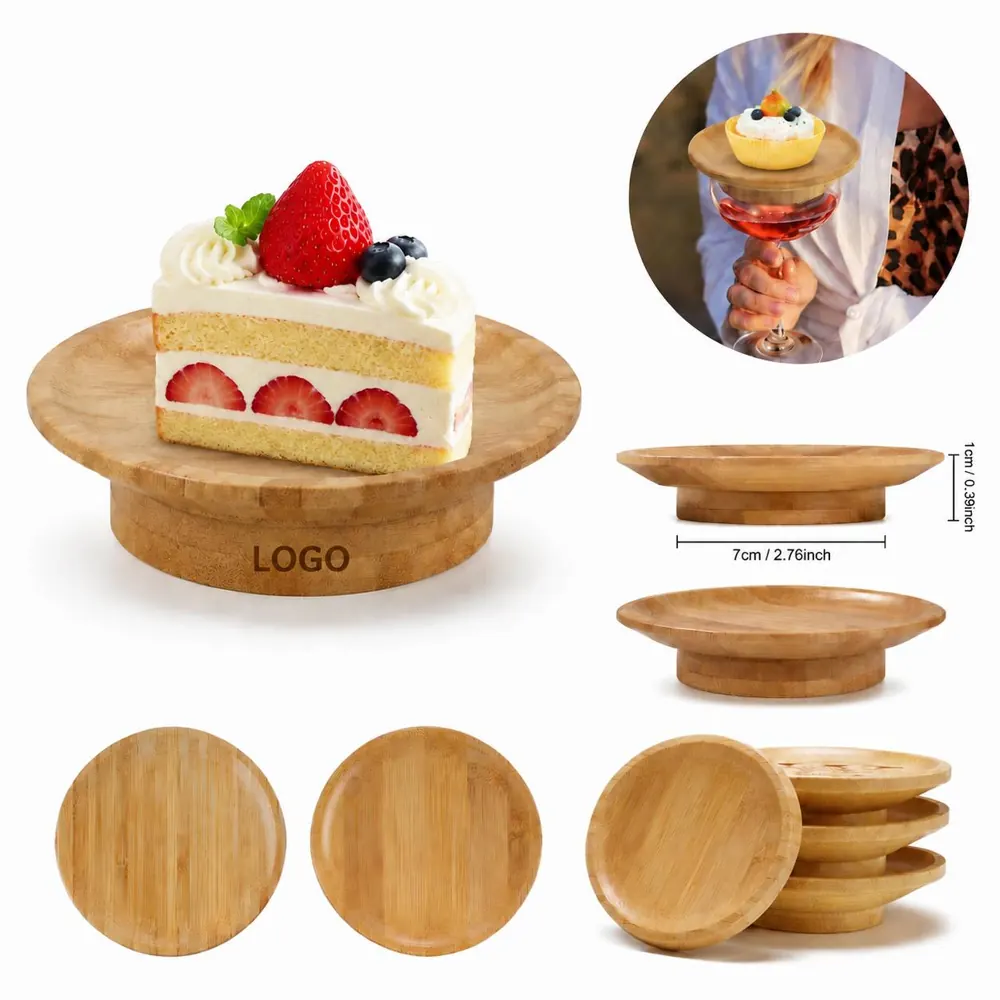 Wooden Charcuterie Topper for Wine Glass with Raised Rim