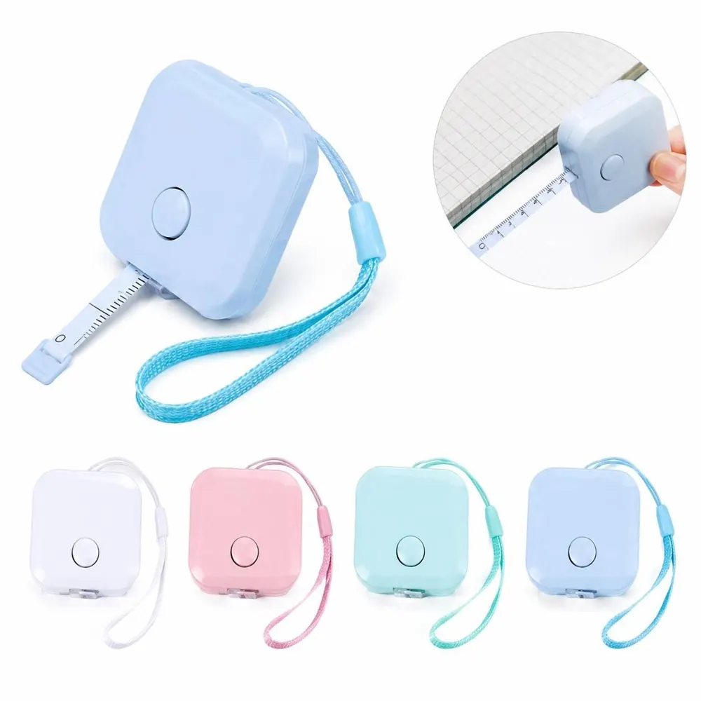 Mini Keychain Tape Measure 1M Retractable Portable 2