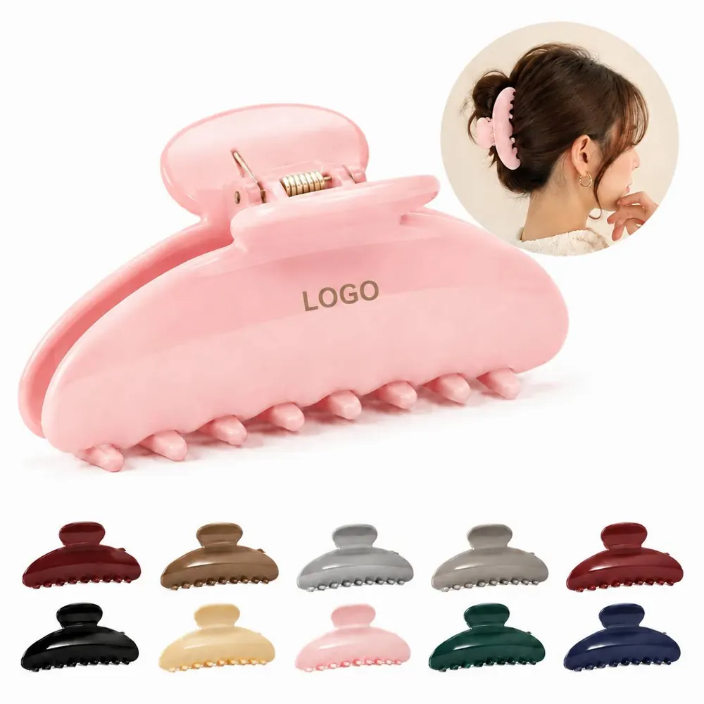 Glossy Smooth Teeth Hair Claw Clip for Secure All-Day Hold