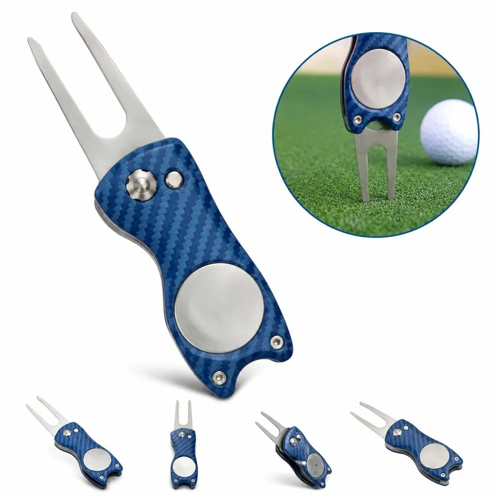 ABS Foldable Golf Divot Tool with Magnetic Base 2