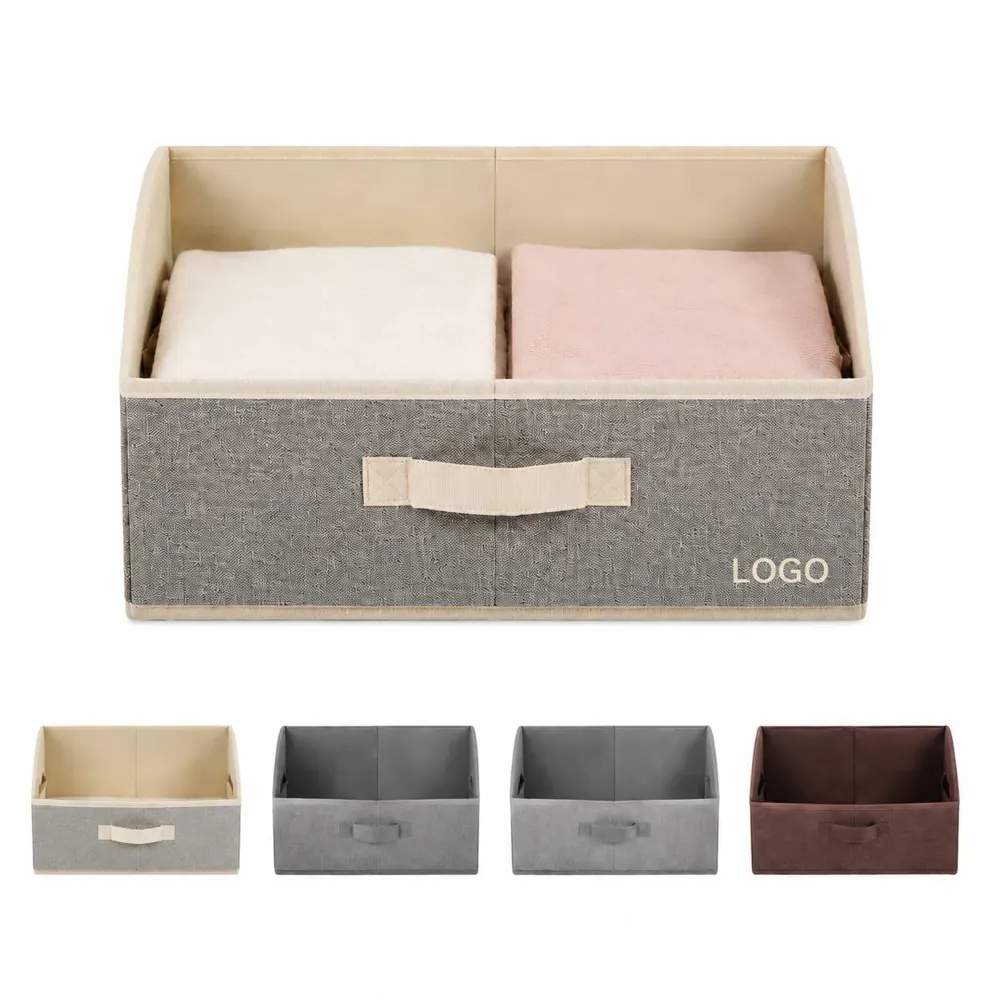 Reinforced Collapsible Storage Bins, Trapezoid Organizer