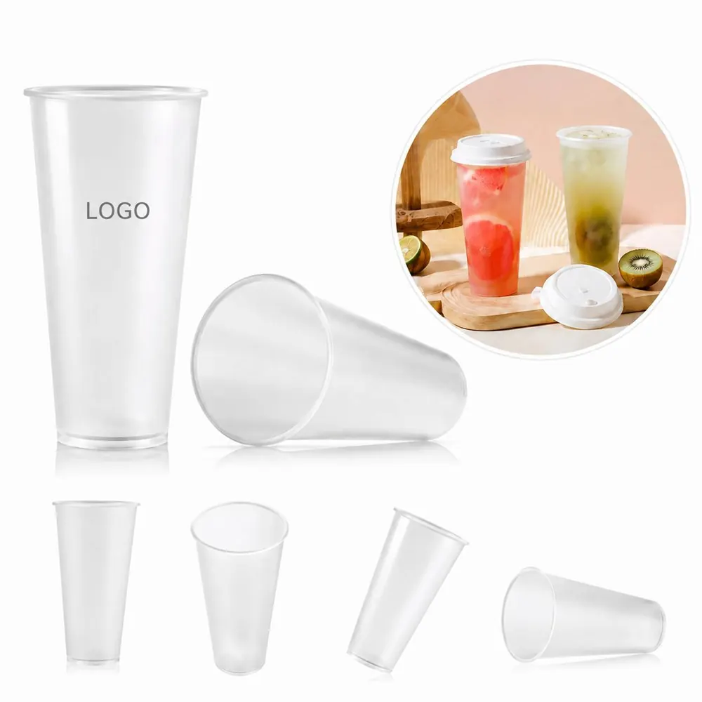 22 oz Shatterproof PP Stadium Cup, Frosted & Clear Dual