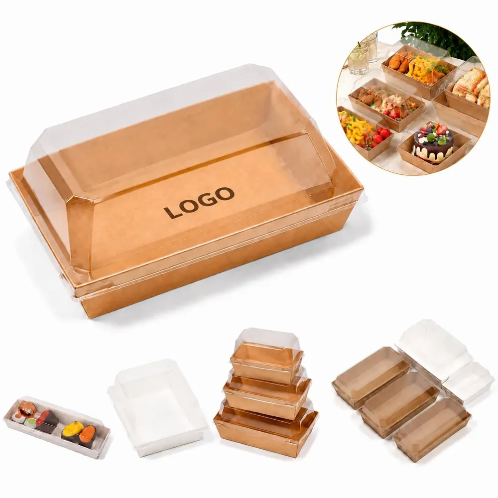 Multi-Size Clear Lid Food Packaging Box for Takeout & Meal
