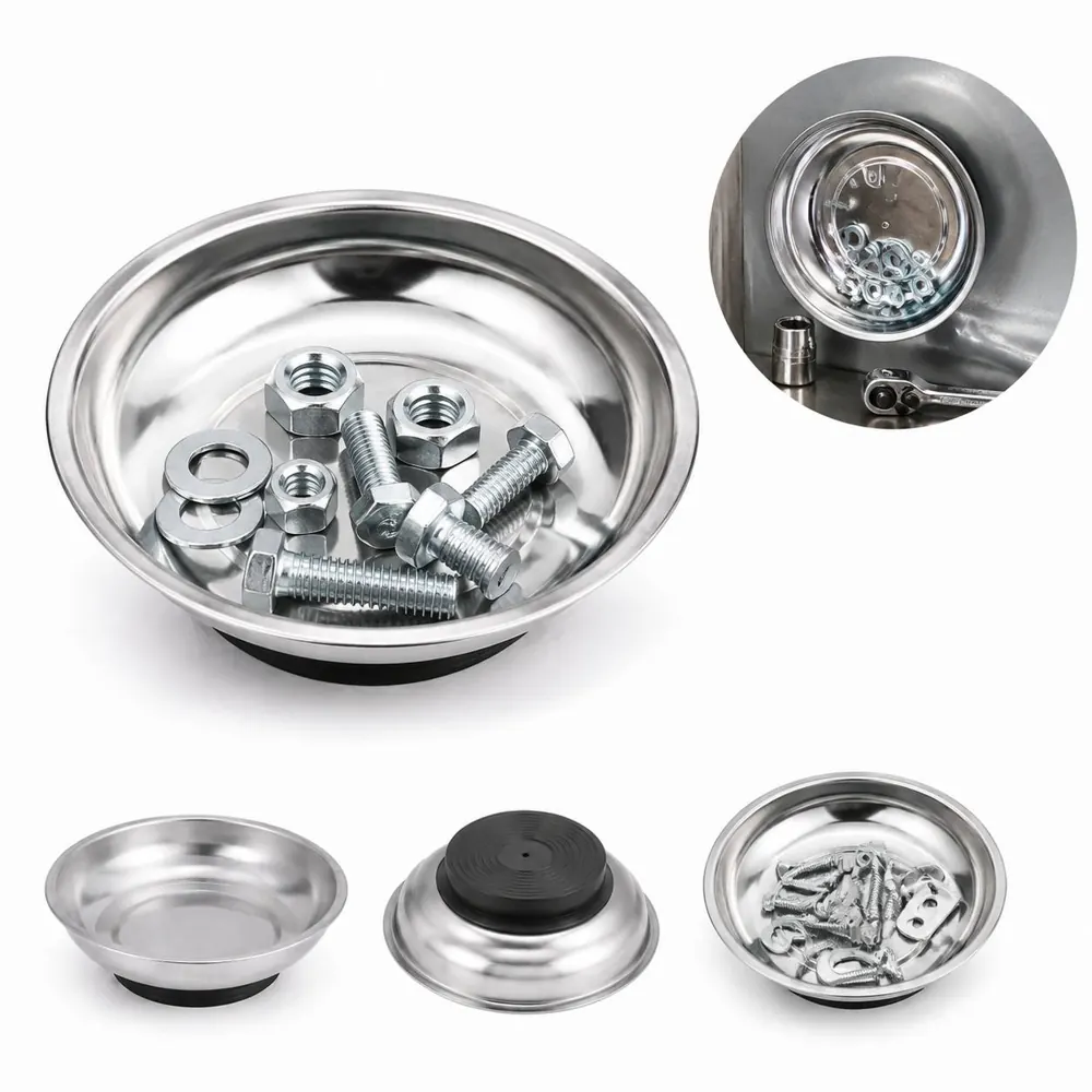 4 Inch Magnetic Parts Tray for Small Metal Components 2