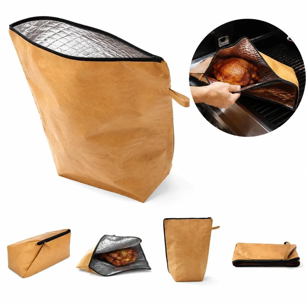 Large BBQ Insulation Bag Heat Retention Aluminum Foil 2
