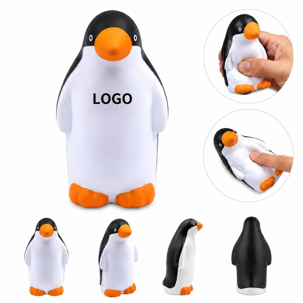 Penguin Stress Ball - Soft Squeezable Toy for Anxiety Relief