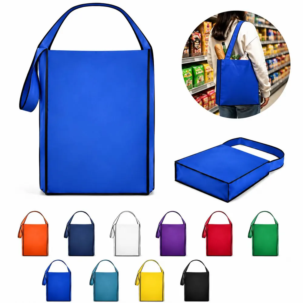 Printed Non-Woven Shoulder Bag with Spacious Main 2