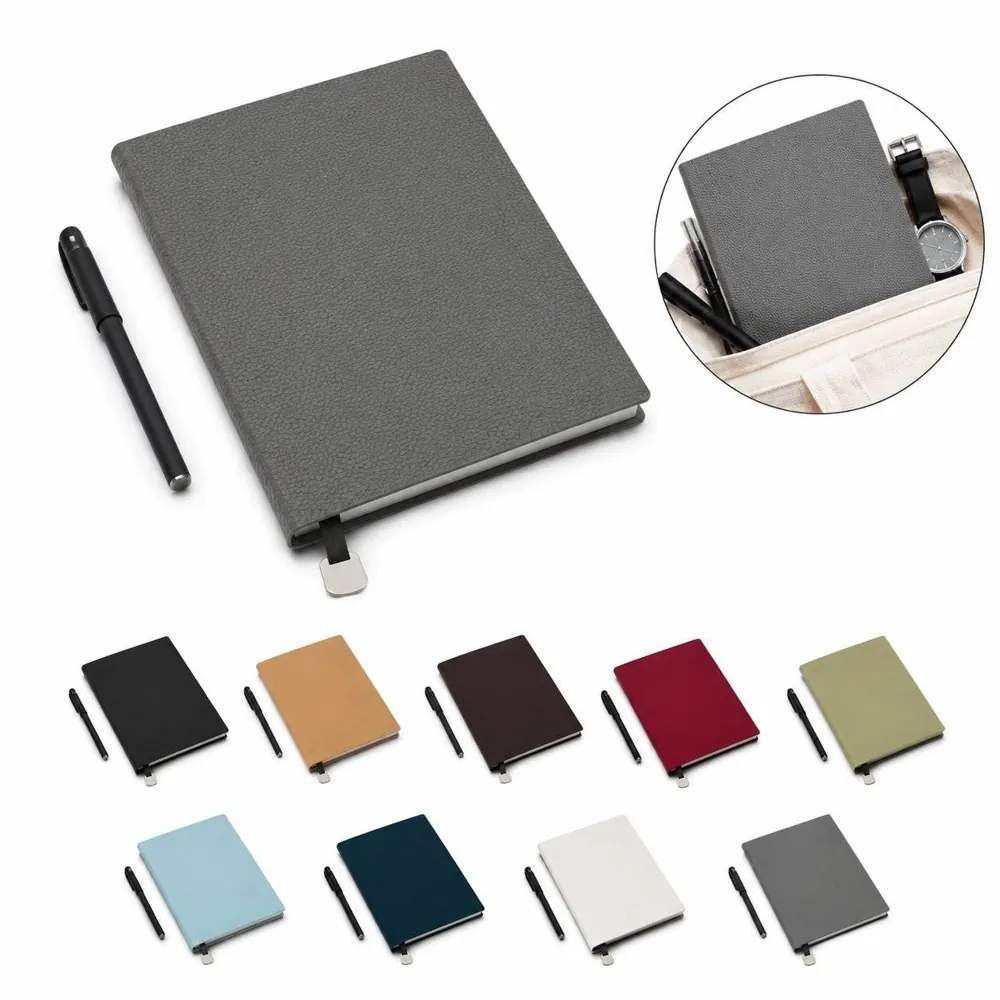 Litchi A5 Leather Notebook with Smooth Paper for Everyday 2