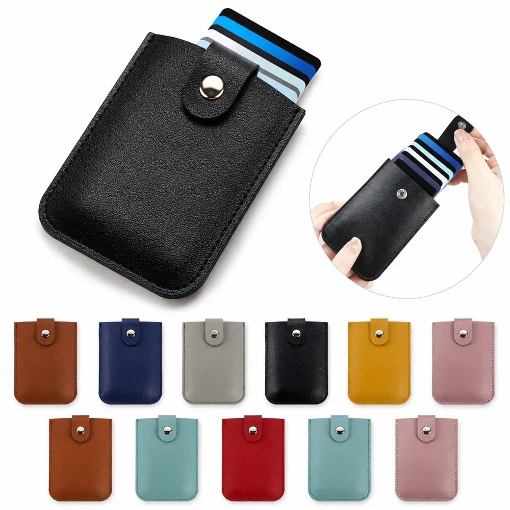 Expandable PU Leather Card Holder with Large Capacity 2