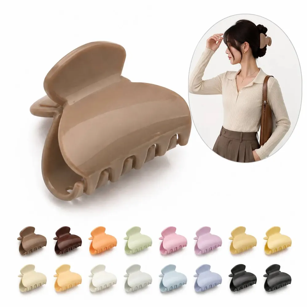 Mini Anti-Slip Hair Claw Clip for Women, Strong Hold 2