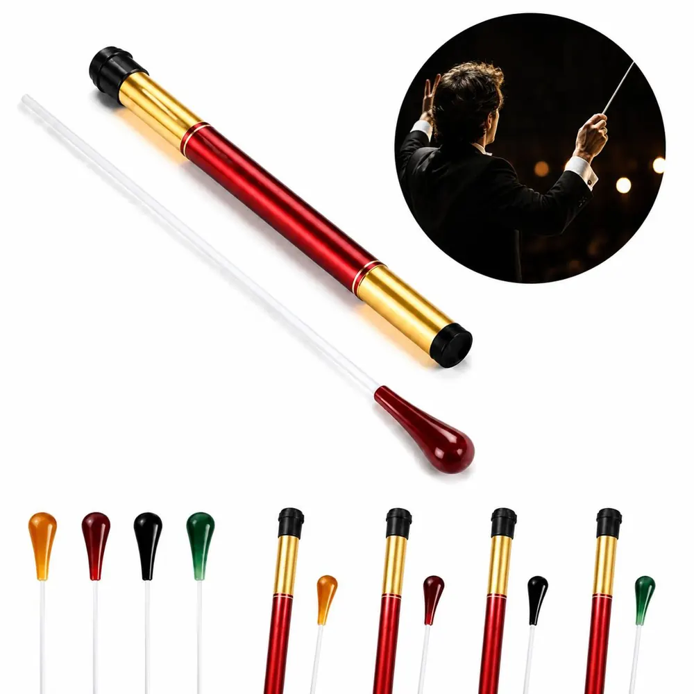 Wooden Handle Conductor Baton with Storage Tube 2