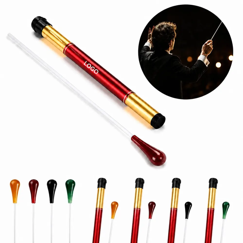 Wooden Handle Conductor Baton with Storage Tube