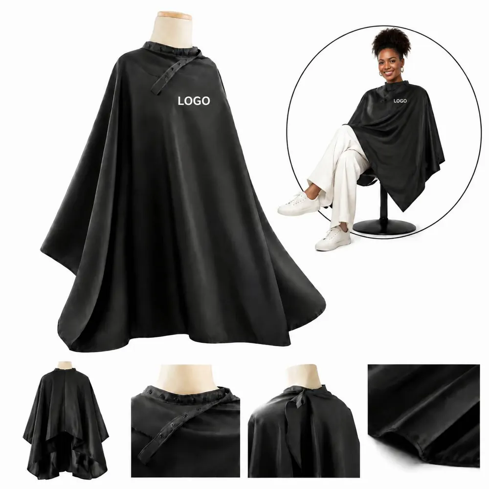 Waterproof Barber Cape for Haircutting & Dyeing, Adjustable