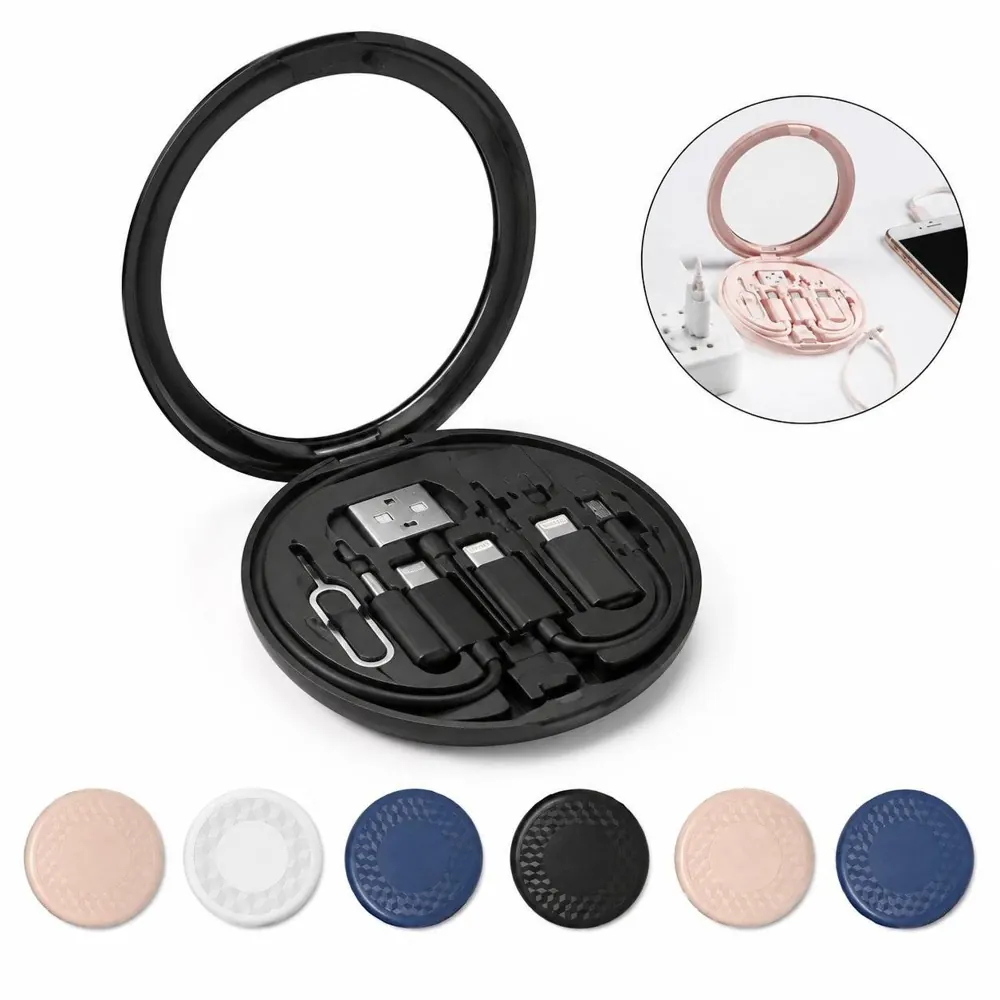 Multi-Head Travel Charger Kit with Mirror, Compact Adapter 2