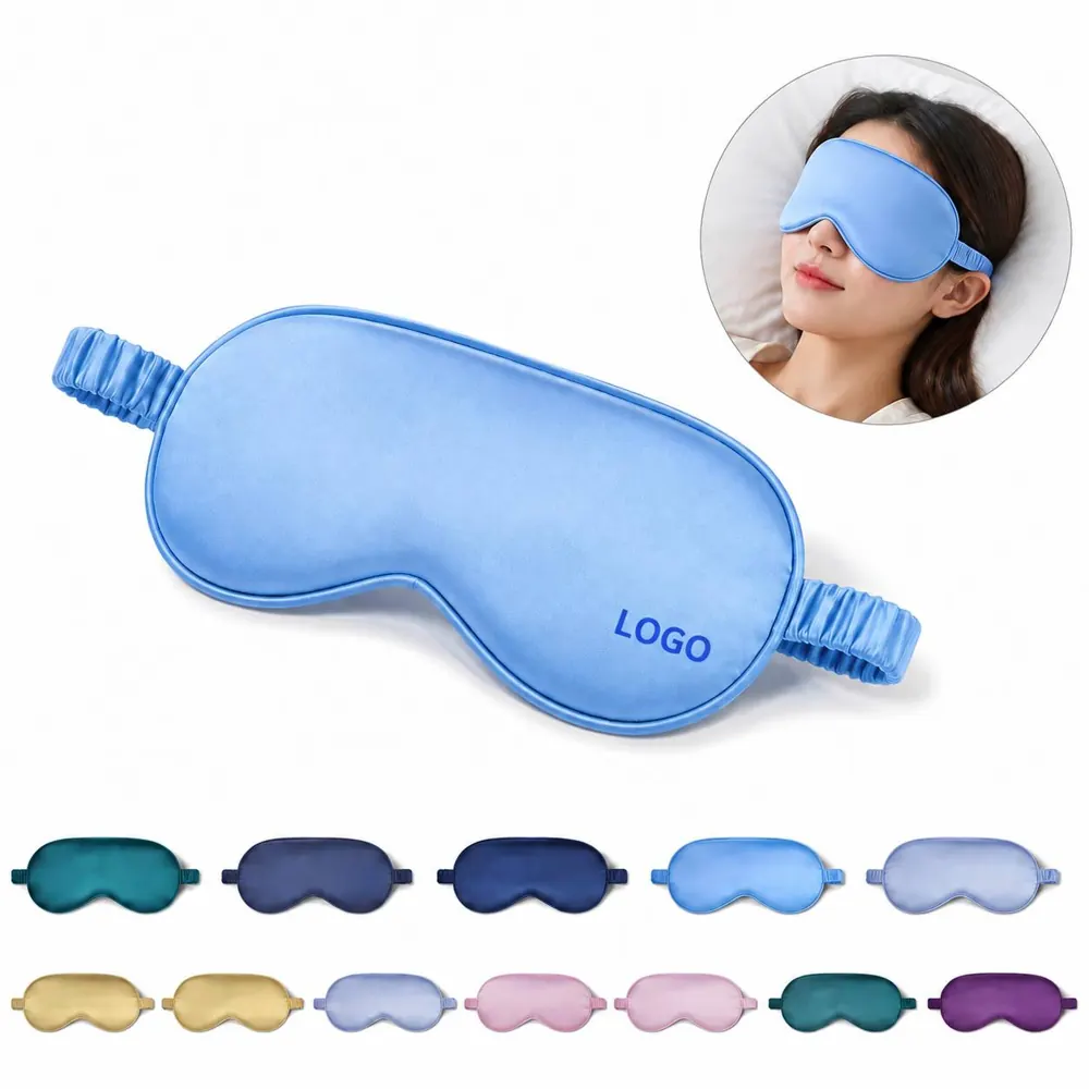 Zero-Pressure Blackout Eye Mask Silk-Like Fabric for Deep