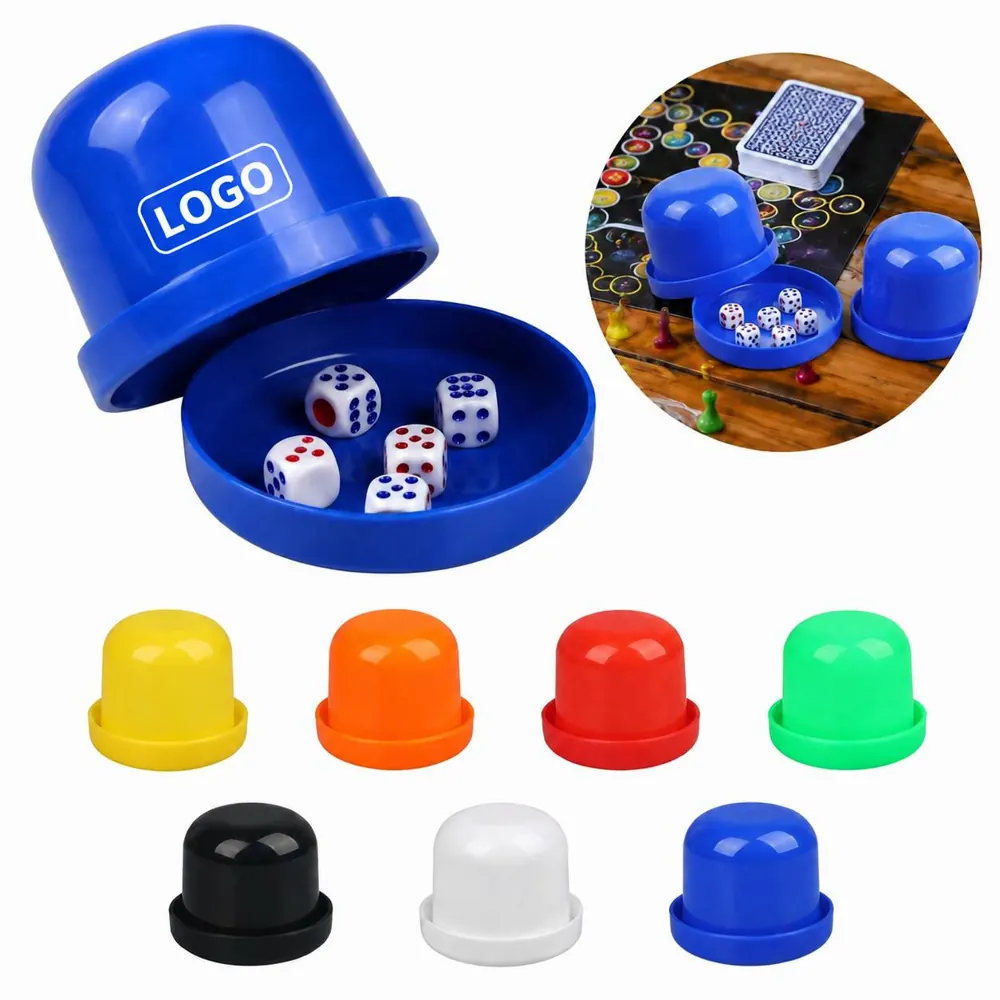 Plastic Dice Shaker Set with Textured Grip for Board Games