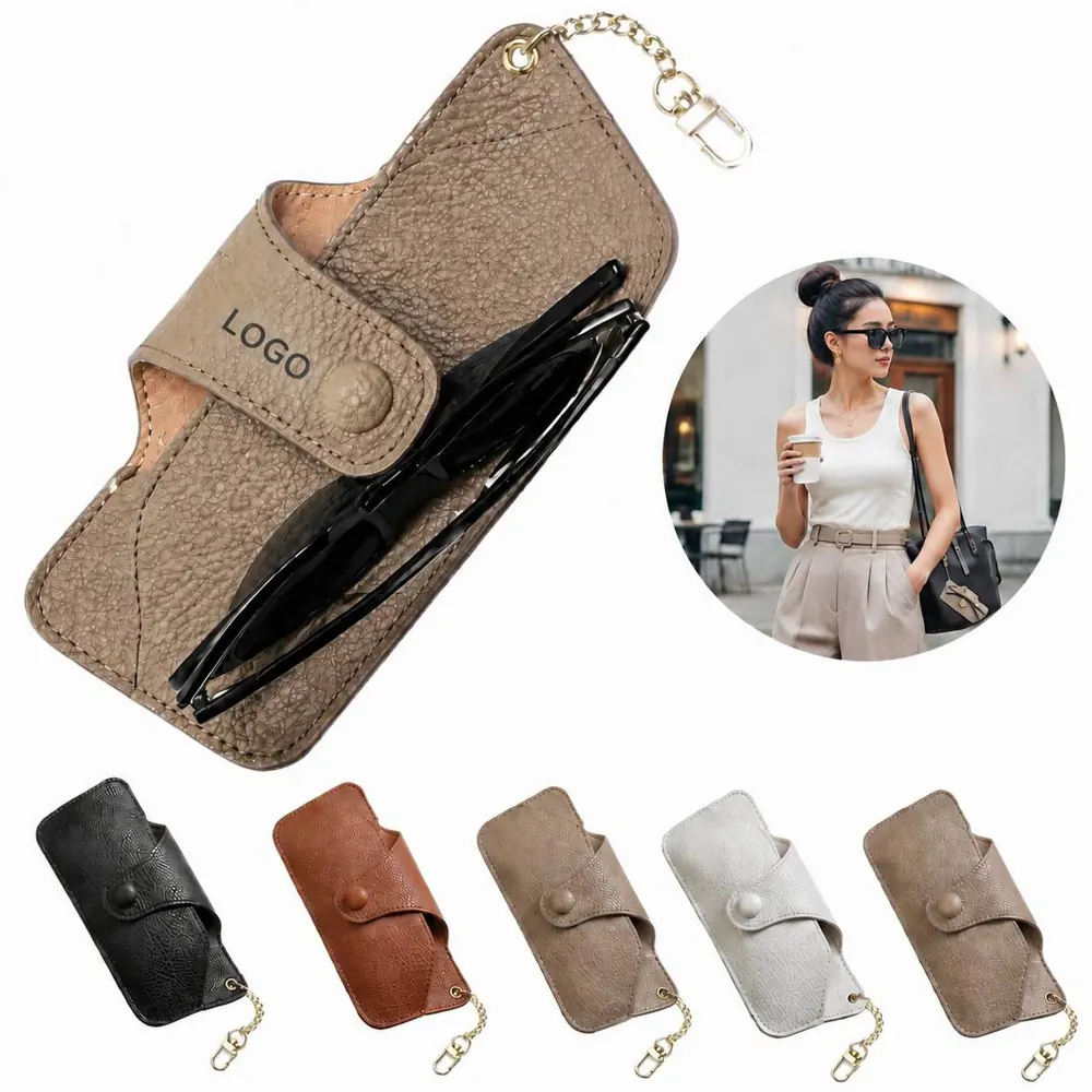 Genuine Leather Eyeglasses Case with Soft Lining