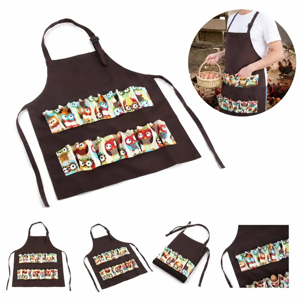 Chicken Egg Collecting Apron with Deep Pockets for Adults 2