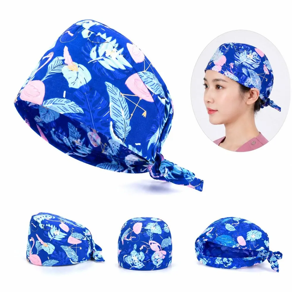 Unisex Medical Scrub Cap with Adjustable Closure for Nurses 2