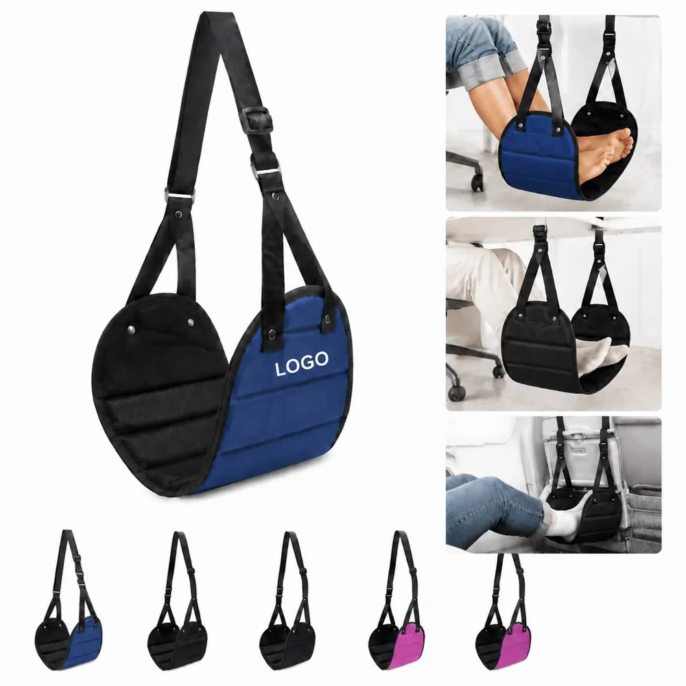 Adjustable Travel Footrest Hammock for Airplane, Car, Desk