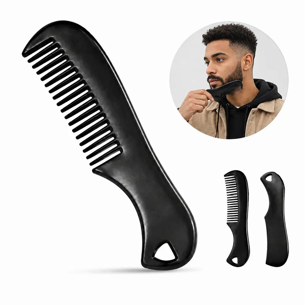 Mini Portable Beard Styling Comb for Precise Grooming 2