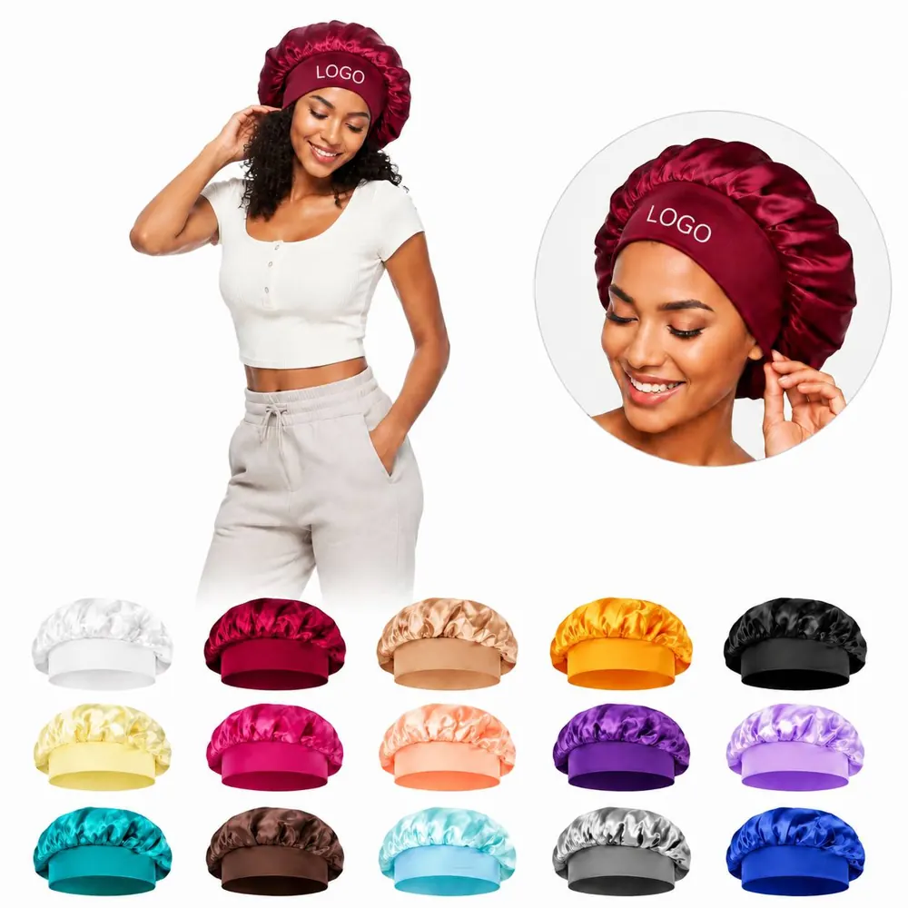 Adjustable Satin Sleep Bonnet for Hair Protection