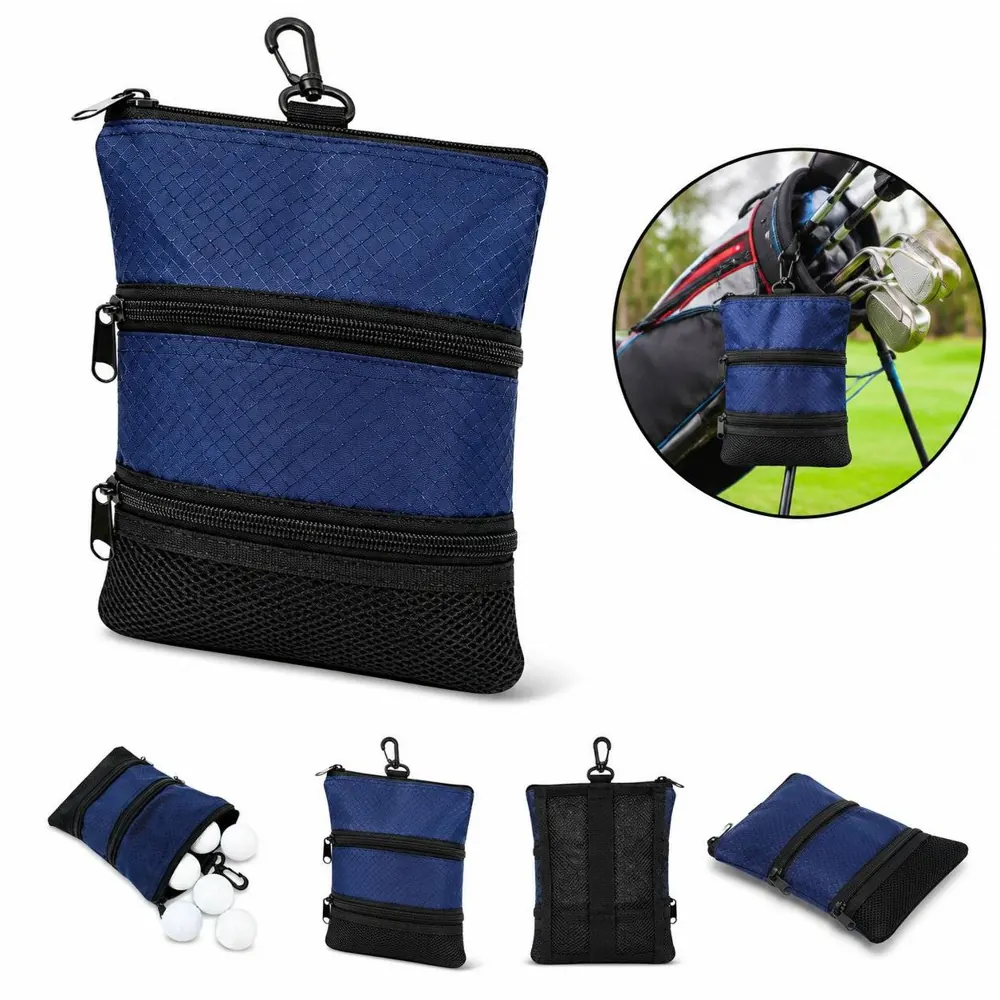 Golf Valuables Organizer Pouch with Secure Zipper 2
