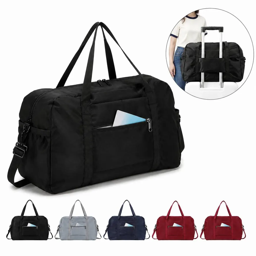 Lightweight Foldable Duffel Bag with Luggage Sleeve 2