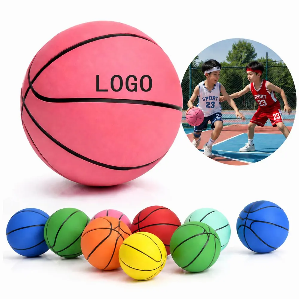 High Bounce Rubber Mini Basketball for Indoor Outdoor Play