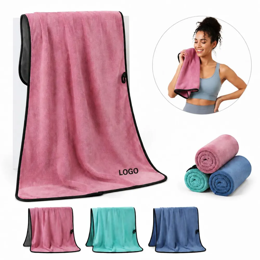Microfiber Terry Gym Towels Quick-Dry Sweat Absorption