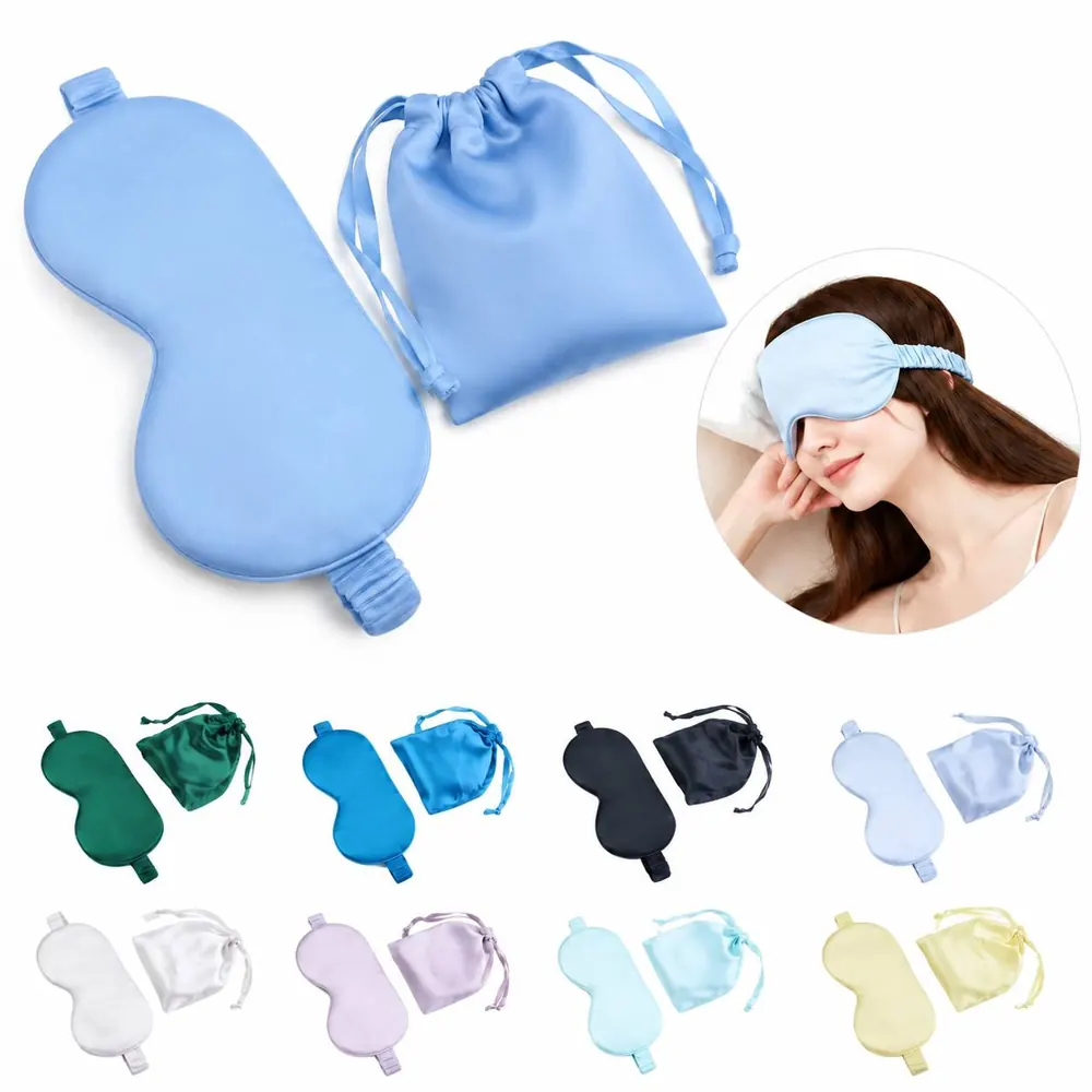 16-Momme Mulberry Silk Sleep Eye Mask with Adjustable Strap 2