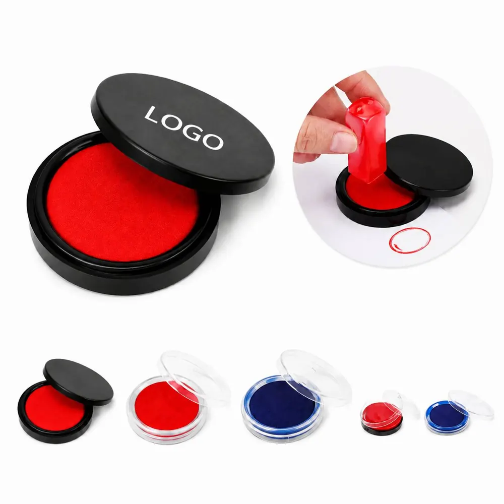 Quick-Dry Red Ink Pad for Stamping, Smooth Surface