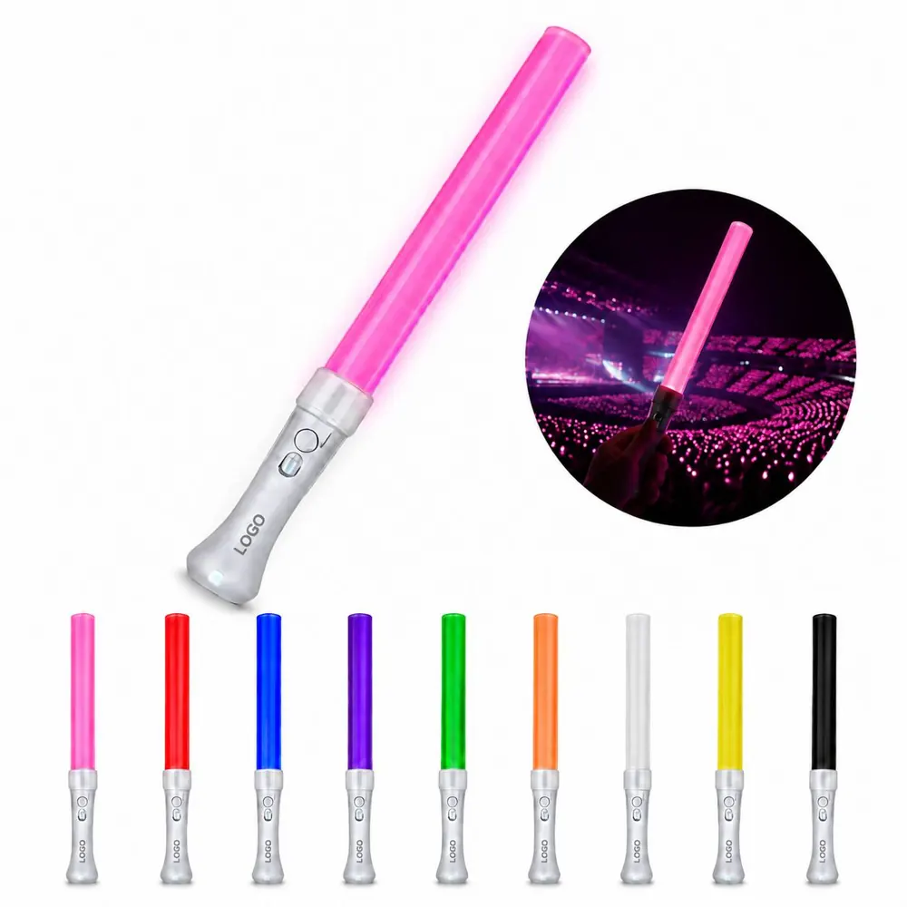 3-Mode LED Glow Sticks with Built-in Battery for Parties