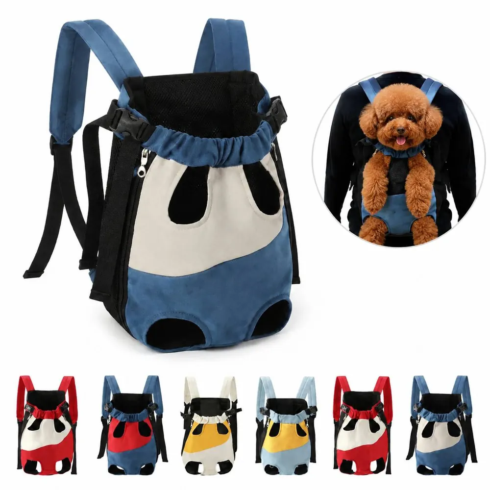 Breathable Pet Carrier Backpack with Mesh Panels for Small 2