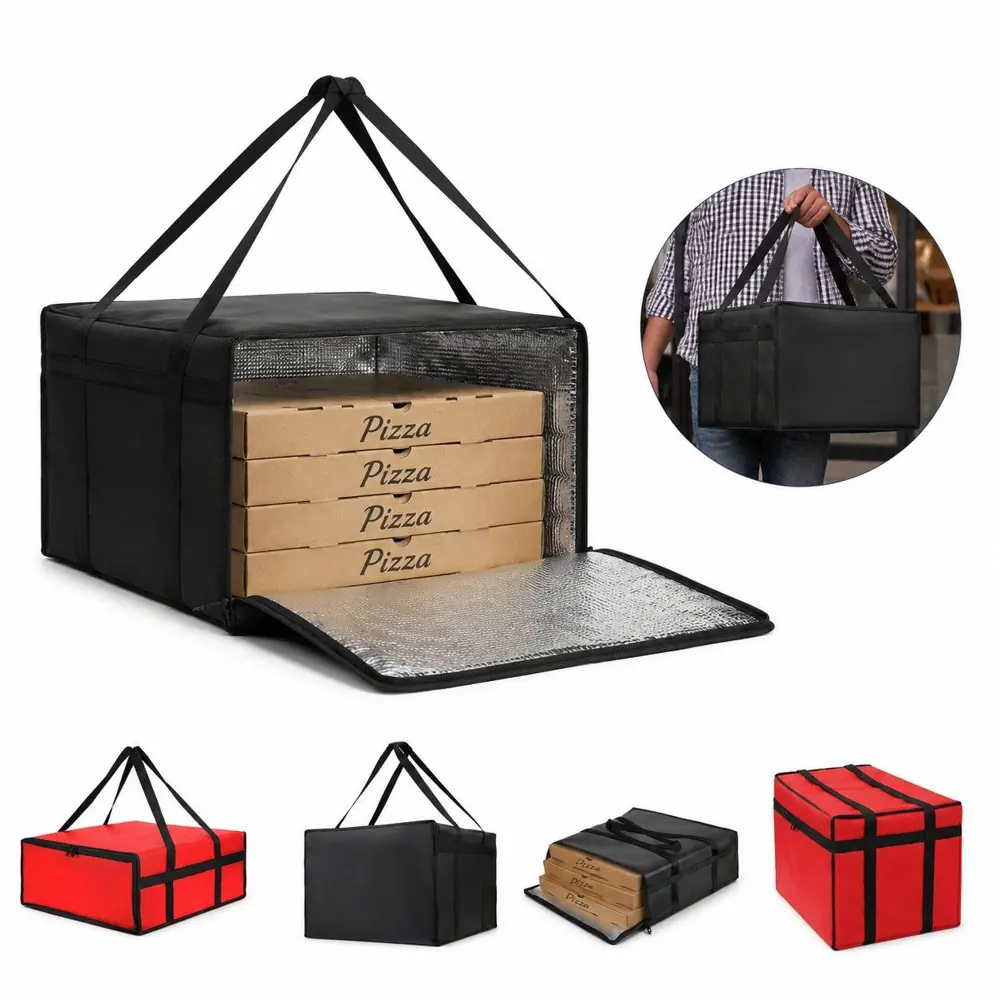 Insulated Pizza Delivery Bag with Adjustable Strap 2