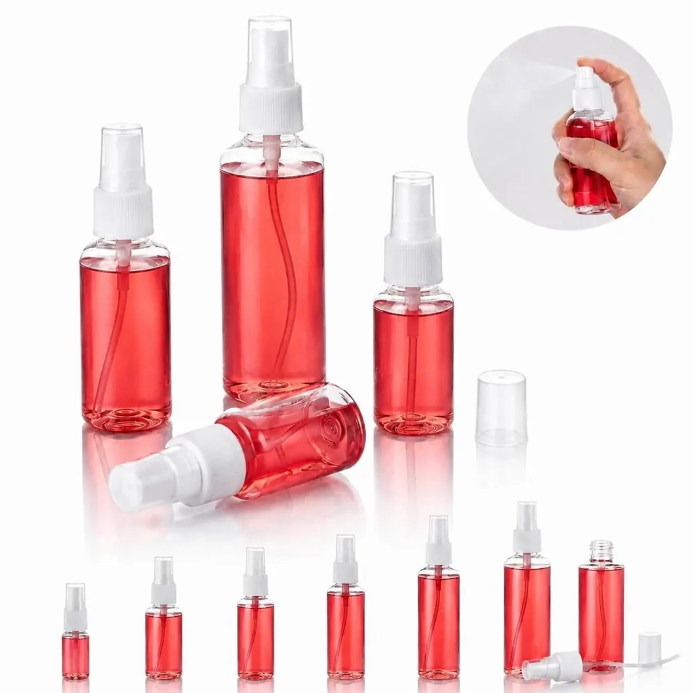 Transparent Leak-Proof Travel Spray Bottle Refillable 2