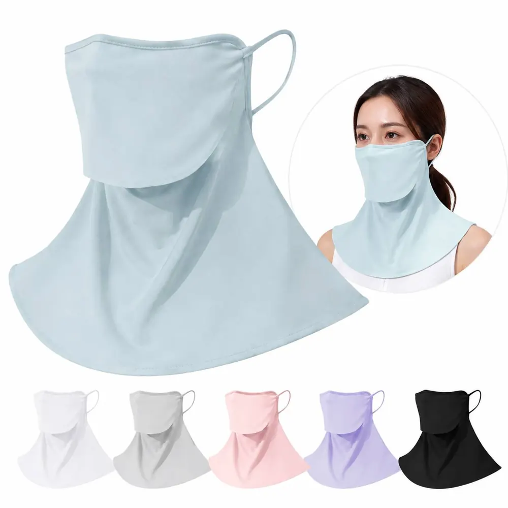 ICE SILK UV-Blocking Neck Gaiter Face Mask for Outdoor Sun 2
