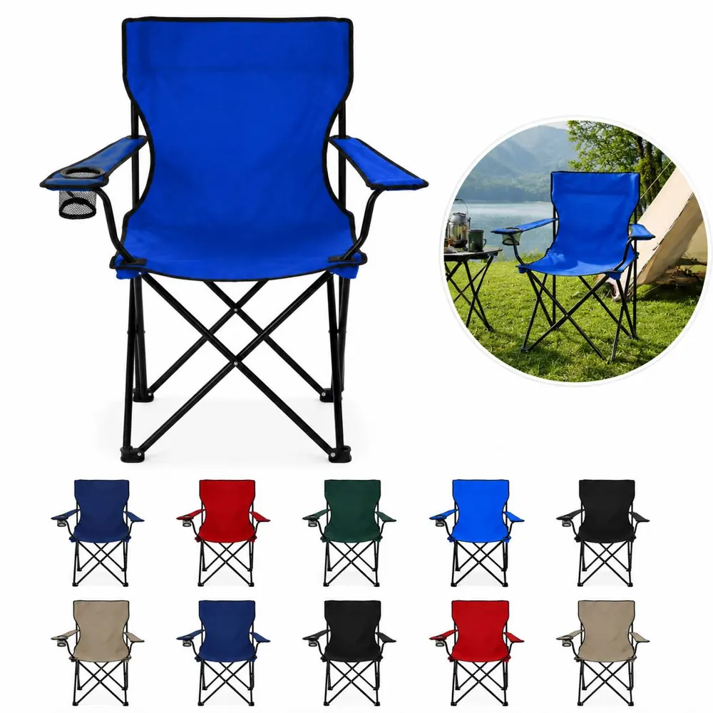 Folding Fishing Chair with Bag, Portable Beach Camping Seat 2