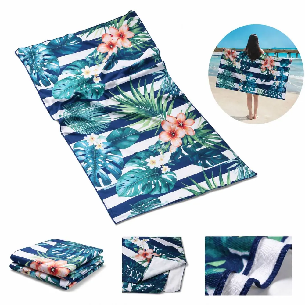 Oversized Quick Dry Microfiber Beach Towel, Sand-Resistant 2