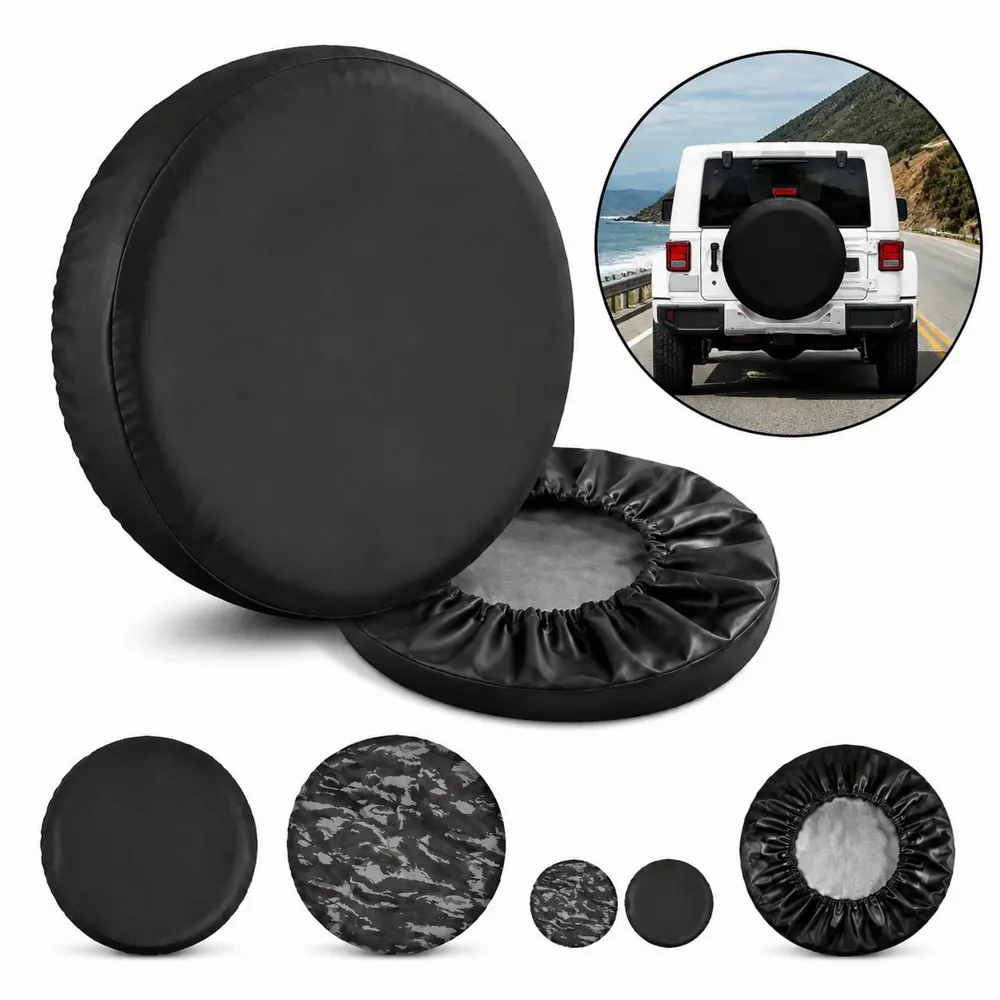 Universal Fit PVC Spare Tire Cover for Car SUV Truck UV 2